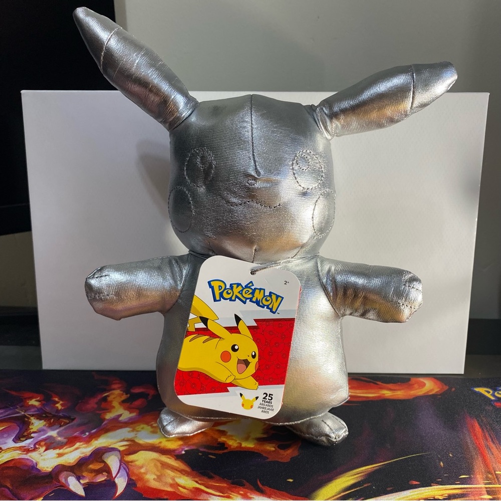 SILVER PIKACHU PLUSHIE BRAND NEW